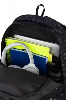 Rucsac CoolPack Pick, 2 compartimente, compartiment pentru laptop, Obsydian